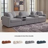 image:imageSignature Design by Ashley Modmax Contemporary Swivel Glider Recliner Manual Reclining Motion with Hidden Storage NextGen Nuvella Performance Fabric for Nurseries Light Gray 42 WSymmetrical
