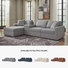 image:imageSignature Design by Ashley Modmax Contemporary Swivel Glider Recliner Manual Reclining Motion with Hidden Storage NextGen Nuvella Performance Fabric for Nurseries Light Gray 42 WLeft Hand Facing