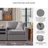 image:imageSignature Design by Ashley Modmax Contemporary Swivel Glider Recliner Manual Reclining Motion with Hidden Storage NextGen Nuvella Performance Fabric for Nurseries Light Gray 42 WSymmetrical