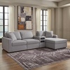 image:imageSignature Design by Ashley Modmax Contemporary Swivel Glider Recliner Manual Reclining Motion with Hidden Storage NextGen Nuvella Performance Fabric for Nurseries Light Gray 42 WRight Hand Facing