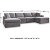 image:imageSignature Design by Ashley Modmax Contemporary Swivel Glider Recliner Manual Reclining Motion with Hidden Storage NextGen Nuvella Performance Fabric for Nurseries Light Gray 42 WSymmetrical