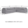 image:imageSignature Design by Ashley Modmax Contemporary Swivel Glider Recliner Manual Reclining Motion with Hidden Storage NextGen Nuvella Performance Fabric for Nurseries Light Gray 42 WRight Hand Facing