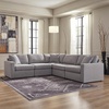 image:imageSignature Design by Ashley Modmax Contemporary Swivel Glider Recliner Manual Reclining Motion with Hidden Storage NextGen Nuvella Performance Fabric for Nurseries Light Gray 42 WL Shape