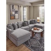 image:imageSignature Design by Ashley Modmax Contemporary Swivel Glider Recliner Manual Reclining Motion with Hidden Storage NextGen Nuvella Performance Fabric for Nurseries Light Gray 42 WSymmetrical