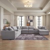 image:imageSignature Design by Ashley Modmax Contemporary Swivel Glider Recliner Manual Reclining Motion with Hidden Storage NextGen Nuvella Performance Fabric for Nurseries Light Gray 42 WRight Hand Facing