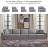 image:imageSignature Design by Ashley Modmax Contemporary Swivel Glider Recliner Manual Reclining Motion with Hidden Storage NextGen Nuvella Performance Fabric for Nurseries Light Gray 42 WSymmetrical