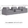image:imageSignature Design by Ashley Modmax Contemporary Swivel Glider Recliner Manual Reclining Motion with Hidden Storage NextGen Nuvella Performance Fabric for Nurseries Light Gray 42 WSymmetrical