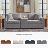image:imageSignature Design by Ashley Modmax Contemporary Swivel Glider Recliner Manual Reclining Motion with Hidden Storage NextGen Nuvella Performance Fabric for Nurseries Light Gray 42 WSymmetrical