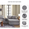 image:imageSignature Design by Ashley Modmax Contemporary Swivel Glider Recliner Manual Reclining Motion with Hidden Storage NextGen Nuvella Performance Fabric for Nurseries Light Gray 42 WRight Hand Facing