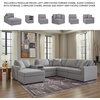 image:imageSignature Design by Ashley Modmax Contemporary Swivel Glider Recliner Manual Reclining Motion with Hidden Storage NextGen Nuvella Performance Fabric for Nurseries Light Gray 42 WLeft Hand Facing