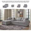 image:imageSignature Design by Ashley Modmax Contemporary Swivel Glider Recliner Manual Reclining Motion with Hidden Storage NextGen Nuvella Performance Fabric for Nurseries Light Gray 42 WLeft Hand Facing