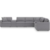 image:imageSignature Design by Ashley Modmax Contemporary Swivel Glider Recliner Manual Reclining Motion with Hidden Storage NextGen Nuvella Performance Fabric for Nurseries Light Gray 42 WRight Hand Facing