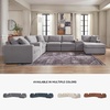 image:imageSignature Design by Ashley Modmax Contemporary Swivel Glider Recliner Manual Reclining Motion with Hidden Storage NextGen Nuvella Performance Fabric for Nurseries Light Gray 42 WRight Hand Facing
