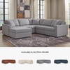 image:imageSignature Design by Ashley Modmax Contemporary Swivel Glider Recliner Manual Reclining Motion with Hidden Storage NextGen Nuvella Performance Fabric for Nurseries Light Gray 42 WLeft Hand Facing