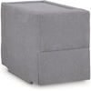 image:imageSignature Design by Ashley Modmax Contemporary Swivel Glider Recliner Manual Reclining Motion with Hidden Storage NextGen Nuvella Performance Fabric for Nurseries Light Gray 42 WSymmetrical