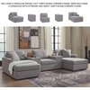 image:imageSignature Design by Ashley Modmax Contemporary Swivel Glider Recliner Manual Reclining Motion with Hidden Storage NextGen Nuvella Performance Fabric for Nurseries Light Gray 42 WSymmetrical