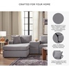 image:imageSignature Design by Ashley Modmax Contemporary Swivel Glider Recliner Manual Reclining Motion with Hidden Storage NextGen Nuvella Performance Fabric for Nurseries Light Gray 42 WLeft Hand Facing