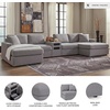 image:imageSignature Design by Ashley Modmax Contemporary Swivel Glider Recliner Manual Reclining Motion with Hidden Storage NextGen Nuvella Performance Fabric for Nurseries Light Gray 42 WSymmetrical