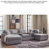 image:imageSignature Design by Ashley Modmax Contemporary Swivel Glider Recliner Manual Reclining Motion with Hidden Storage NextGen Nuvella Performance Fabric for Nurseries Light Gray 42 WSymmetrical