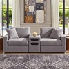 image:imageSignature Design by Ashley Modmax Contemporary Swivel Glider Recliner Manual Reclining Motion with Hidden Storage NextGen Nuvella Performance Fabric for Nurseries Light Gray 42 WSymmetrical