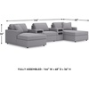 image:imageSignature Design by Ashley Modmax Contemporary Swivel Glider Recliner Manual Reclining Motion with Hidden Storage NextGen Nuvella Performance Fabric for Nurseries Light Gray 42 WSymmetrical
