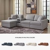 image:imageSignature Design by Ashley Modmax Contemporary Swivel Glider Recliner Manual Reclining Motion with Hidden Storage NextGen Nuvella Performance Fabric for Nurseries Light Gray 42 WLeft Hand Facing
