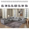 image:imageSignature Design by Ashley Modmax Contemporary Swivel Glider Recliner Manual Reclining Motion with Hidden Storage NextGen Nuvella Performance Fabric for Nurseries Light Gray 42 WRight Hand Facing