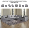 image:imageSignature Design by Ashley Modmax Contemporary Swivel Glider Recliner Manual Reclining Motion with Hidden Storage NextGen Nuvella Performance Fabric for Nurseries Light Gray 42 WRight Hand Facing