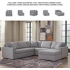 image:imageSignature Design by Ashley Modmax Contemporary Swivel Glider Recliner Manual Reclining Motion with Hidden Storage NextGen Nuvella Performance Fabric for Nurseries Light Gray 42 WRight Hand Facing