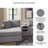 image:imageSignature Design by Ashley Modmax Contemporary Swivel Glider Recliner Manual Reclining Motion with Hidden Storage NextGen Nuvella Performance Fabric for Nurseries Light Gray 42 WLeft Hand Facing