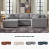 image:imageSignature Design by Ashley Modmax Contemporary Swivel Glider Recliner Manual Reclining Motion with Hidden Storage NextGen Nuvella Performance Fabric for Nurseries Light Gray 42 WLeft U Shape