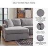 image:imageSignature Design by Ashley Modmax Contemporary Swivel Glider Recliner Manual Reclining Motion with Hidden Storage NextGen Nuvella Performance Fabric for Nurseries Light Gray 42 WLeft U Shape
