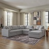 image:imageSignature Design by Ashley Modmax Contemporary Swivel Glider Recliner Manual Reclining Motion with Hidden Storage NextGen Nuvella Performance Fabric for Nurseries Light Gray 42 WRight Hand Facing