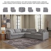 image:imageSignature Design by Ashley Modmax Contemporary Swivel Glider Recliner Manual Reclining Motion with Hidden Storage NextGen Nuvella Performance Fabric for Nurseries Light Gray 42 WRight Hand Facing