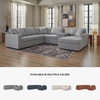 image:imageSignature Design by Ashley Modmax Contemporary Swivel Glider Recliner Manual Reclining Motion with Hidden Storage NextGen Nuvella Performance Fabric for Nurseries Light Gray 42 WRight Hand Facing