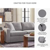 image:imageSignature Design by Ashley Modmax Contemporary Swivel Glider Recliner Manual Reclining Motion with Hidden Storage NextGen Nuvella Performance Fabric for Nurseries Light Gray 42 WRight Hand Facing
