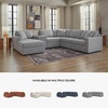 image:imageSignature Design by Ashley Modmax Contemporary Swivel Glider Recliner Manual Reclining Motion with Hidden Storage NextGen Nuvella Performance Fabric for Nurseries Light Gray 42 WLeft Hand Facing