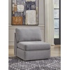 image:imageSignature Design by Ashley Modmax Contemporary Swivel Glider Recliner Manual Reclining Motion with Hidden Storage NextGen Nuvella Performance Fabric for Nurseries Light Gray 42 WRight Hand Facing