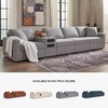 image:imageSignature Design by Ashley Modmax Contemporary Swivel Glider Recliner Manual Reclining Motion with Hidden Storage NextGen Nuvella Performance Fabric for Nurseries Light Gray 42 WRight Hand Facing