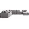 image:imageSignature Design by Ashley Modmax Contemporary Swivel Glider Recliner Manual Reclining Motion with Hidden Storage NextGen Nuvella Performance Fabric for Nurseries Light Gray 42 WRight Hand Facing