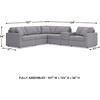 image:imageSignature Design by Ashley Modmax Contemporary Swivel Glider Recliner Manual Reclining Motion with Hidden Storage NextGen Nuvella Performance Fabric for Nurseries Light Gray 42 WRight Hand Facing