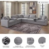 image:imageSignature Design by Ashley Modmax Contemporary Swivel Glider Recliner Manual Reclining Motion with Hidden Storage NextGen Nuvella Performance Fabric for Nurseries Light Gray 42 WRight Hand Facing