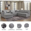 image:imageSignature Design by Ashley Modmax Contemporary Swivel Glider Recliner Manual Reclining Motion with Hidden Storage NextGen Nuvella Performance Fabric for Nurseries Light Gray 42 WLeft Hand Facing