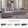 image:imageSignature Design by Ashley Modmax Contemporary Swivel Glider Recliner Manual Reclining Motion with Hidden Storage NextGen Nuvella Performance Fabric for Nurseries Light Gray 42 WLeft Hand Facing