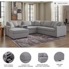 image:imageSignature Design by Ashley Modmax Contemporary Swivel Glider Recliner Manual Reclining Motion with Hidden Storage NextGen Nuvella Performance Fabric for Nurseries Light Gray 42 WLeft Hand Facing