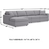 image:imageSignature Design by Ashley Modmax Contemporary Swivel Glider Recliner Manual Reclining Motion with Hidden Storage NextGen Nuvella Performance Fabric for Nurseries Light Gray 42 WLeft Hand Facing