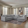 image:imageSignature Design by Ashley Modmax Contemporary Swivel Glider Recliner Manual Reclining Motion with Hidden Storage NextGen Nuvella Performance Fabric for Nurseries Light Gray 42 WRight Hand Facing