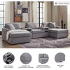 image:imageSignature Design by Ashley Modmax Contemporary Swivel Glider Recliner Manual Reclining Motion with Hidden Storage NextGen Nuvella Performance Fabric for Nurseries Light Gray 42 WSymmetrical