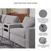 image:imageSignature Design by Ashley Modmax Contemporary Swivel Glider Recliner Manual Reclining Motion with Hidden Storage NextGen Nuvella Performance Fabric for Nurseries Light Gray 42 WRight Hand Facing