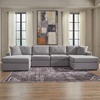 image:imageSignature Design by Ashley Modmax Contemporary Swivel Glider Recliner Manual Reclining Motion with Hidden Storage NextGen Nuvella Performance Fabric for Nurseries Light Gray 42 WSymmetrical